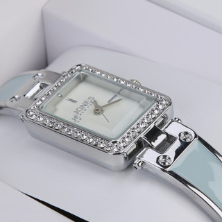 Thumbnail 2: JONES NEW YORK Rectangular Crystal Strap Watch 