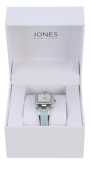 Thumbnail 1: JONES NEW YORK Rectangular Crystal Strap Watch 
