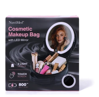 Thumbnail 1: Nuvo Med Cosmetic Makeup Bag w/ LED Mirror 
