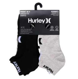 Thumbnail 2: Hurley Men's 6 Pk Moisture Wicking Cushioned Low Cut Socks 