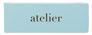 Thumbnail 2: ATELIER Set of 2 Santa Glass Ornaments 