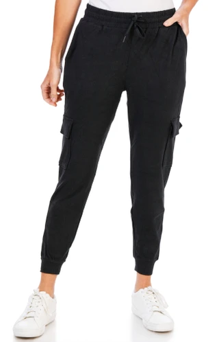 Thumbnail 1: Laundry Women's Double Brushed Cargo Jogger Pants 