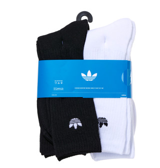 Thumbnail 2: Adidas Men's 6 Pk Cushioned Moisture Wicking Crew Socks 