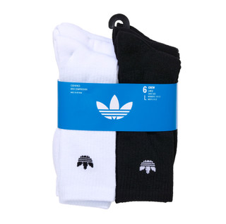 Thumbnail 1: Adidas Men's 6 Pk Cushioned Moisture Wicking Crew Socks 