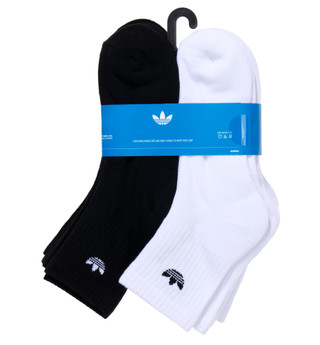 Thumbnail 2: Adidas Men's 6 Pk Cushioned Moisture Wicking High Quarter Socks 