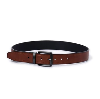 Thumbnail 3: Levi's Men's Reversible Smoky Brass Buckle Belt 