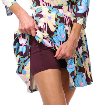 Thumbnail 3: Stella Parker Women's Floral Pleated Active Skort 