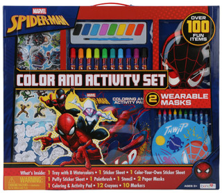 Thumbnail 1: Marvel 100+ Pc Spider-Man Color & Activity Set 