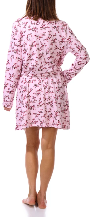 Thumbnail 2: Laura Ashley Women's Floral Tie-Waist Lounge Robe  