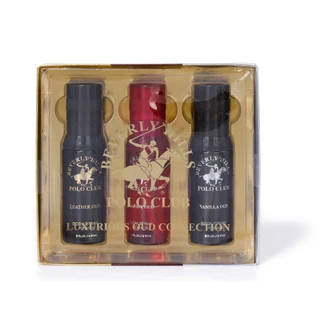 Thumbnail 1: Beverly Hills Polo Club Men's 3-Piece Oud Body Spray Set 