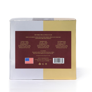 Thumbnail 2: Beverly Hills Polo Club Men's 3-Piece Oud Body Spray Set 
