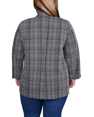 Thumbnail 2: Ny Collection NY Collection Plus Long Sleeve Ponte Jacket 