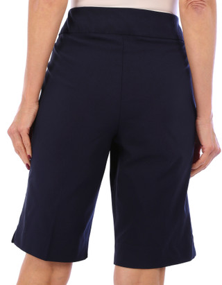 Thumbnail 2: Zac & Rachel Zac & Rachel Womens 12 in. Pull On Bermuda Shorts 