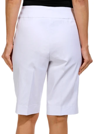 Thumbnail 2: Zac & Rachel Zac & Rachel Womens 12 in. Pull On Bermuda Shorts 