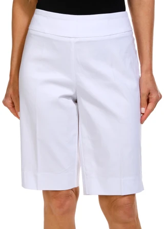 Thumbnail 1: Zac & Rachel Zac & Rachel Womens 12 in. Pull On Bermuda Shorts 