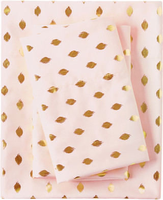 Thumbnail 5: Intelligent Design Intelligent Design Microfiber Metallic Dot Sheet Set 
