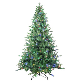 Thumbnail 2: Kurt Adler 7-Foot Pre-Lit Multi-color LED Jackson Pine Christmas Tree 