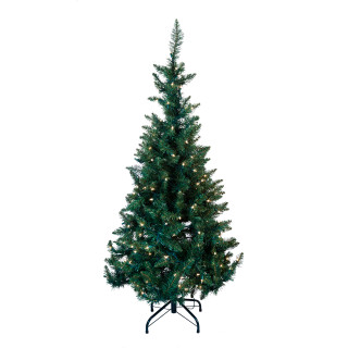 Thumbnail 2: Kurt Adler 4.5-Foot Pre-Lit Green Pine Christmas Tree 