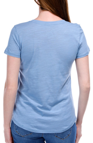 Thumbnail 3: Blue Sol Blue Sol Womens Solid Short Sleeve Luxey Scoop Top 