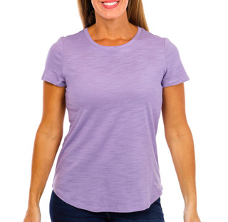 Thumbnail 1: Blue Sol Blue Sol Womens Solid Short Sleeve Luxey Scoop Top 