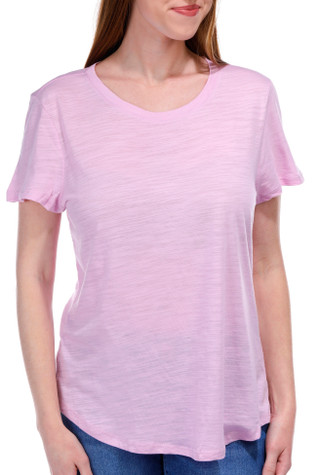 Thumbnail 5: Blue Sol Blue Sol Womens Solid Short Sleeve Luxey Scoop Top 