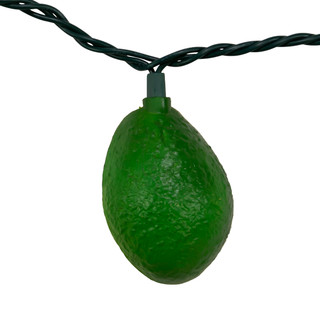 Thumbnail 8: Kurt Adler Kurt Adler UL 10-Light Avocado Light Set. 