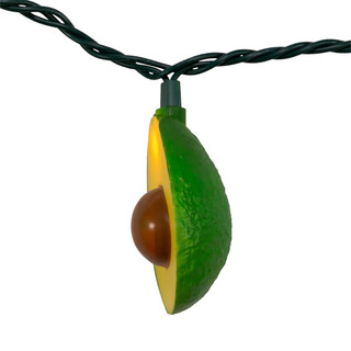 Thumbnail 10: Kurt Adler Kurt Adler UL 10-Light Avocado Light Set. 