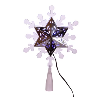 Thumbnail 10: Kurt Adler Kurt Adler 9-Inch Blue and White LED Rotating Snowflake. 