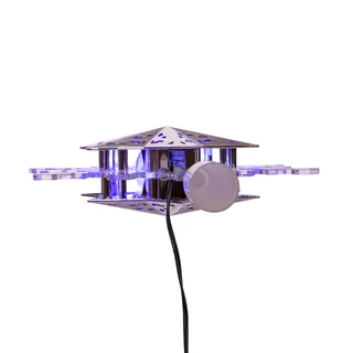 Thumbnail 14: Kurt Adler Kurt Adler 9-Inch Blue and White LED Rotating Snowflake. 