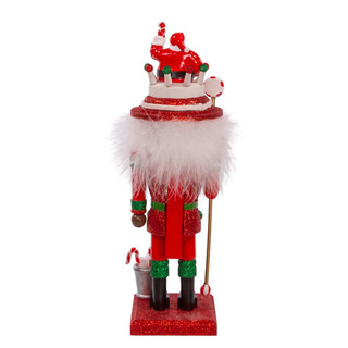 Thumbnail 6: Kurt Adler Kurt Adler 10-Inch Hollywood Black Nutcracker with Santa Hat 
