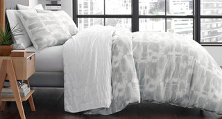 Thumbnail 3: City Scene City Scene Aria Grey Duvet Cover Set 