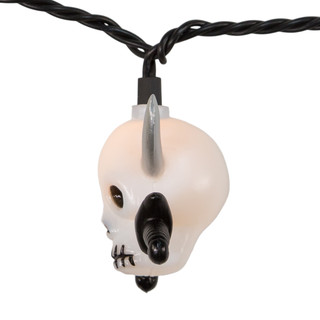 Thumbnail 6: Kurt Adler Kurt Adler UL 10-Light Skull and Silver Swords Light Set 