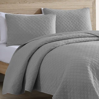 Thumbnail 2: Zest Kitchen + Home ZEST Kitchen + Home Azra Solid Quilt Set 