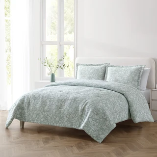 Thumbnail 4: Zest Kitchen + Home ZEST Kitchen + Home Ainara Floral Comforter Set 