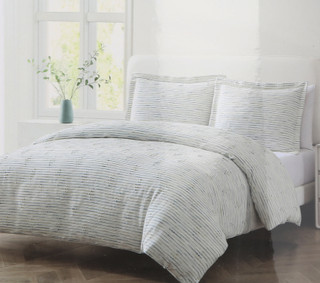 Thumbnail 4: Zest Kitchen + Home ZEST Kitchen + Home Allyson Striped Comforter Set 