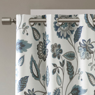 Thumbnail 19: SUNSMART SunSmart Camille Jacquard Printed Darkening Curtain Panel 