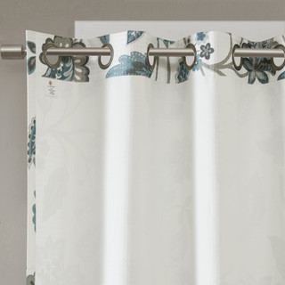 Thumbnail 22: SUNSMART SunSmart Camille Jacquard Printed Darkening Curtain Panel 