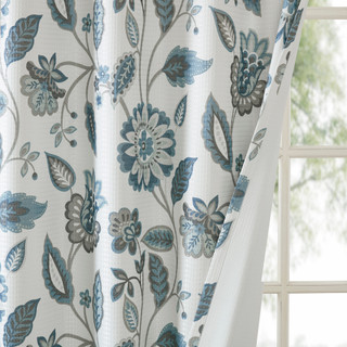 Thumbnail 16: SUNSMART SunSmart Camille Jacquard Printed Darkening Curtain Panel 