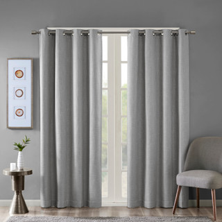 Thumbnail 1: SUNSMART SunSmart Maya Printed Heathered Blackout Curtain Panel 