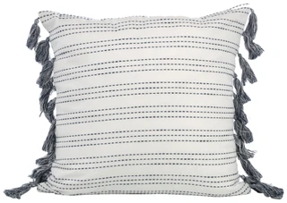 Thumbnail 4: Zest Kitchen + Home ZEST Kitchen + Home 20x20 Stitch Tassel Decorative Pillow 