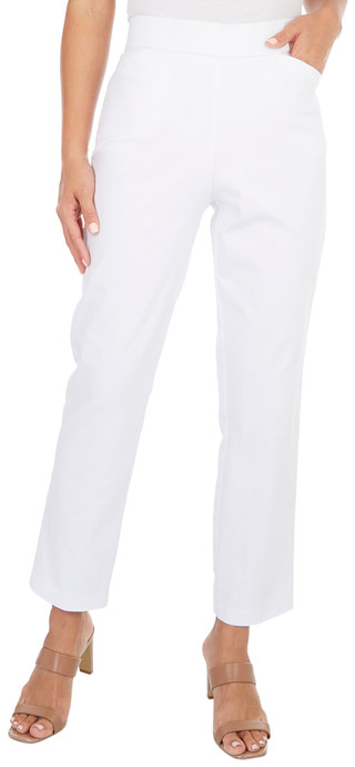 Thumbnail 1: Coral Bay Coral Bay Womens 28 in. Solid Pull On Pants 