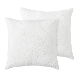 Thumbnail 2: Levtex Home Levtex Home Muslin Stitch White Euro Sham Set of 2 