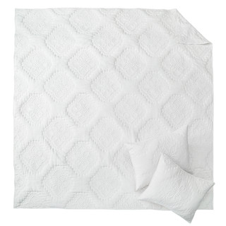 Thumbnail 24: Levtex Home Levtex Home White Muslin Quilt & Sham Set 