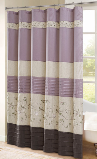 Thumbnail 2: Madison Park Madison Park Serene Shower Curtain 