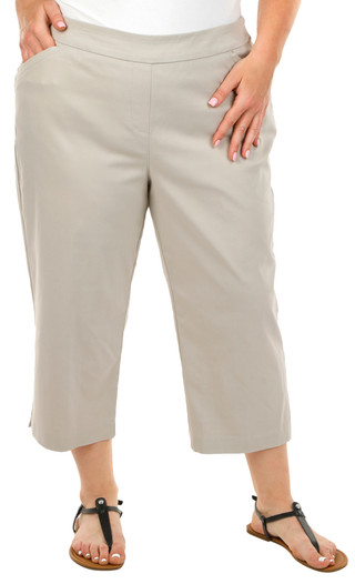 Thumbnail 1: Coral Bay Coral Bay Plus Solid Millenium Capris 
