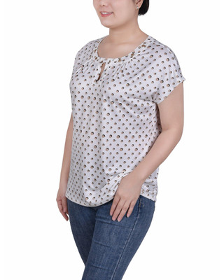 Thumbnail 3: IVORY TAUPE DOT