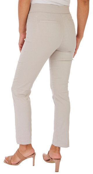 Thumbnail 4: Coral Bay Coral Bay Petite 28 in. Solid Millenium Slimming Pants 