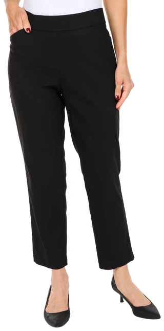 Thumbnail 1: Coral Bay Coral Bay Petite Millenium Solid Slimming Pants (Short) 