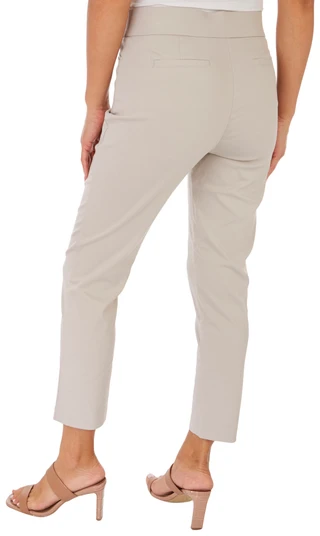 Thumbnail 4: Coral Bay Coral Bay Womens Short Millenium Solid Slimming Pants 