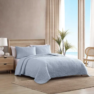 Thumbnail 8: TOMMY BAHAMA Tommy Bahama Solid Costa Sera 100% Cotton Quilt 